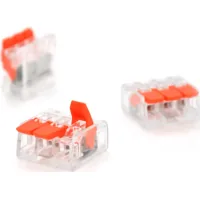 Cable connector 3-pin analog WAGO K221-413, 15 pieces Voltronic (K221-413/15)
