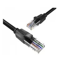 Patch cord 0.5m, UTP cat 6 RJ-45 black Vention (IBEBD)