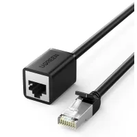 Патч-корд 2м, F/UTP Cat 6 Ethernet RJ45 Extension Male/Female Patch Cords NW112 Black Ugreen (11281)