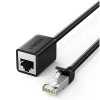 Patch cord 0.5m F/UTP cat 6 RJ-45 extension black Ugreen (U_11278)
