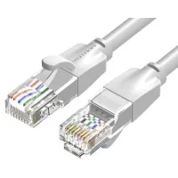Patch cord 0.5m, UTP cat 6 RJ-45 gray Vention (IBEHD)