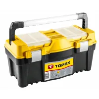 Ящик для інструментів Topex 25", з алюмінієвою ручкою (79R129)