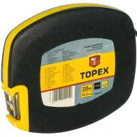Рулетка Topex стрічка вимірювальна сталева, 20 м (28C412)