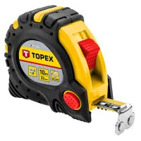 Рулетка Topex сталева стрічка 10 м x 32 мм, магніт (27C340)