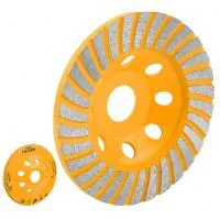 Grinding cup Tolsen diamond 125x22.2mm Turbo (76682)