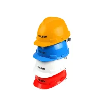 Protective helmet Tolsen industrial Red (45190)
