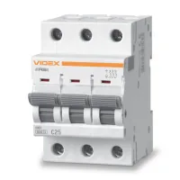 Automatic circuit breaker Videx RS6 RESIST 3p 25A 6kA C (VF-RS6-AV3C25)