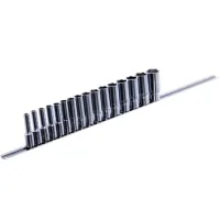 Set of Toptul long end sockets, on a bar 1/2" 15pcs. 8-24mm (GAAQ1606U)