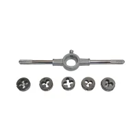 Set of taps and dies Werk dies with a holder 6 pcs. (4x0.7, 5x0.8, 6x1.0, 8x1.25, 10x1.5 mm) (122731)