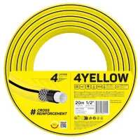 Hose for watering Cellfast 4YELLOW 1/2" 20m, 4 layers, up to 20 Bar, -10...+50°C (10-500)