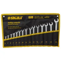 Key Sigma set of 15-piece 6-22mm CrV satine horns, tk case (6010131)