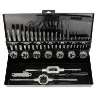 Set of taps and dies Sigma 32 items, metal case (1643191)