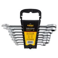 Sigma angled ratchet ratchet 8pcs (8,10,12,13,14,15,17,19mm) CrV satin (6010521)