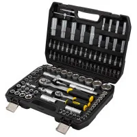 Sigma tool set of sockets and bits 1/4", 1/2" 110 pcs CrV mid (6003771)