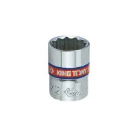 KING TONY 1/4", 11/32" 12-point socket head (233011S)