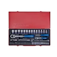 Set of tools KING TONY 58 pcs. 1/4" and 1/2" (7558MR)