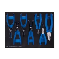 Set of tools KING TONY pullers, pliers, side cutters, 7 pcs. (9-40207GPV02)