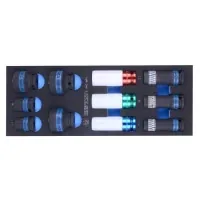 A set of KING TONY impact heads 1/2", in a box, 11 pcs. (9-4401MPV)