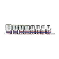 Set of KING TONY 1/2" 10-19 mm socket heads 8 pcs. (4010MR01)
