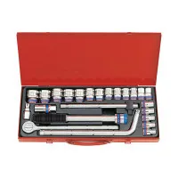 Set of tools KING TONY 1/2" 24 pcs. hexagonal (4524MR)