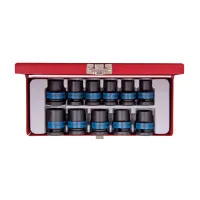 Set of KING TONY 1/2" impact sockets 11 pcs. 10 - 21 mm (4412MP)