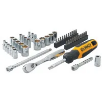 DeWALT Tool Set 1/4" Sockets and Bits, 50 Pieces (DWMT81610-0)