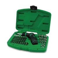 Toptul 1/4" Socket & Bit Set with Ratchet Driver (GAAI5401)