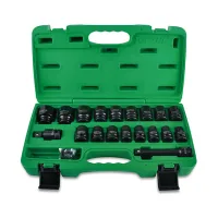 Set of Toptul impact heads for pneumatic screwdriver 1/2" 10-32 mm 27 pcs. (GCAI2701)