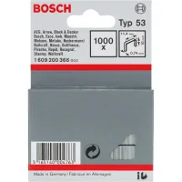 Staples for construction stapler Bosch type 53, 10x11.4x0.74mm, 1000 pcs (1.609.200.366)