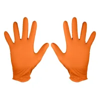 Protective gloves Neo Tools work/medical, perforated nitrile, size XL, 50 pcs., orange (97-690-XL)