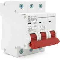 Automatic circuit breaker ZUOYI Z7-63Z 3P C20 DC750V