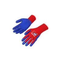 Tolsen protective gloves covered with foamed latex red L (9) (45301)
