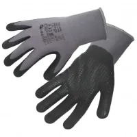 Hoegert BODE HT5K762-11 Safety Gloves Nylon/Spandex Coated with Microfoam Nitrile Dark Grey, 11 (HT5K762-11)