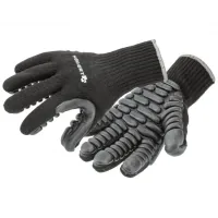 Protective gloves Hoegert BROL HT5K765-9 anti-vibration with polyurethane coating black, 9 (HT5K765-9)
