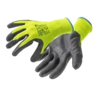 Protective gloves Hoegert VECHTE HT5K760-10 corrugated with nitrile coating green, 10 (HT5K760-10)