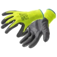 Protective gloves Hoegert VECHTE HT5K760-11 corrugated with nitrile coating green, 11 (HT5K760-11)