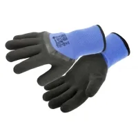 Protective gloves Hoegert ZICHER HT5K768-10 insulated with foamed latex dark blue, 10 (HT5K768-10)