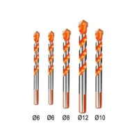 YOSO drill set 4 pcs., for concrete, brick, wood, ceramic tile, metal (H6x8x10x12)