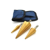 Set of drills YOSO step, step HSS 4-12; 4-20; 4-32mm (in case) (YOSO4-12,4-20,4-32P)
