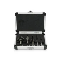 A set of drills YOSO step, step Premium black HSS1/4-1-3/8"; 3/16-7/8"; 1/4-3/4"; 1/8-1/2"; 3/16-1/2”, m (YT28262)