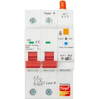 Automatic circuit breaker TUYA 1P+N, Wi-Fi, RS485, 63A (HS084059)