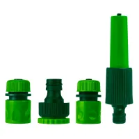 Verto Watering Kit 1/2"-3/4", Sprinkler, 2 Hose Connectors, Faucet Connector (15G699)
