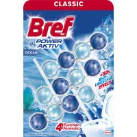 Toilet block Bref Strength Active Ocean Freshness 3x50 g (9000100753494/9000100753401)