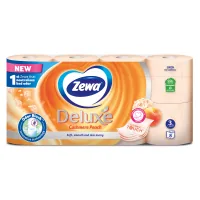 Toilet paper Zewa Deluxe Peach 3 layers 8 rolls (9011111035721/7322541171791)