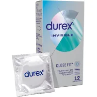 Condoms Durex Invisible latex with silicone lubricant ultra-thin 12 pcs. (5052197049619)