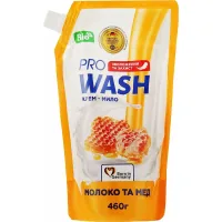 Рідке мило Pro Wash Молоко та мед дой-пак 460 г (4262396140265)