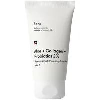 Face mask Sane Aloe + Collagen + Probiotics 2% Regenerating & Protecting Face Mask 75 ml (4820266830199)
