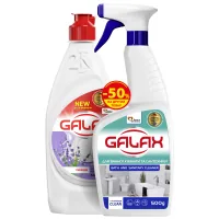 Set of household chemicals Galax Bathroom and plumbing cleaner 500 g + Lavender dishwashing liquid 480 g (9200000987184)