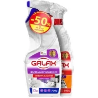 Set of household chemicals Galax PowerClean Universal agent Lavender 700 g + Agent for kitchen surfaces 500 g (4262396149145)
