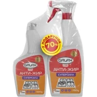 Kitchen cleaning spray Galax das PowerClean To remove grease 750 ml + Refill 500 ml (4262396142948)